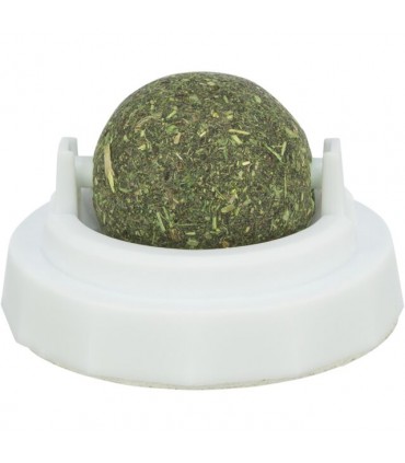 Pelota de hierba gatera con soporte