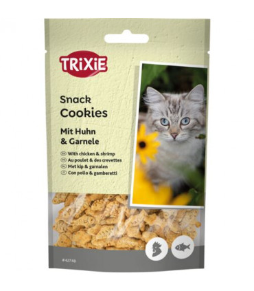 Cookies con pollo y gambas