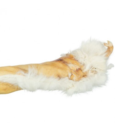 Rollo de piel de conejo con pelo
