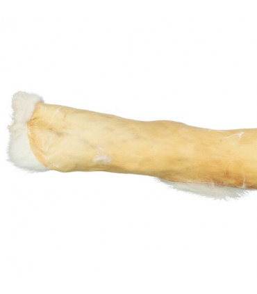 Rollo de piel de conejo con pelo