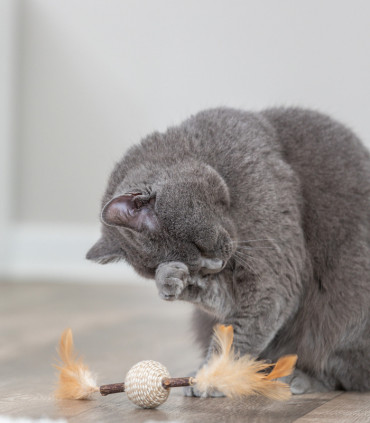 Juguete Matatabi con Plumas