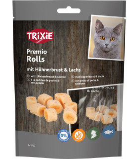 Premio Rolls con pechuga de pollo y salmon