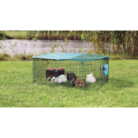 Recinto Exterior Animales Jóvenes con Red de Protección